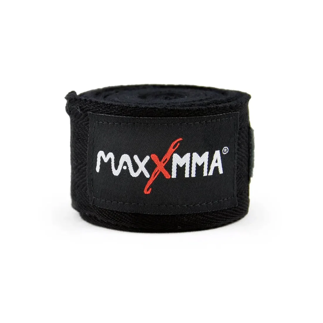 MaxxMMA Hand Wraps (55% nylon + 45% poly) - Black - 200"