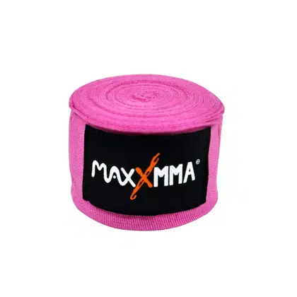 MaxxMMA Hand Wraps (55% nylon + 45% poly) - Pink - 200"