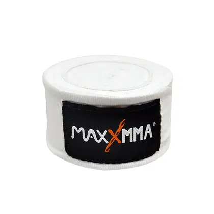 MaxxMMA Hand Wraps (52% nylon + 48% cotton) - White - 108"