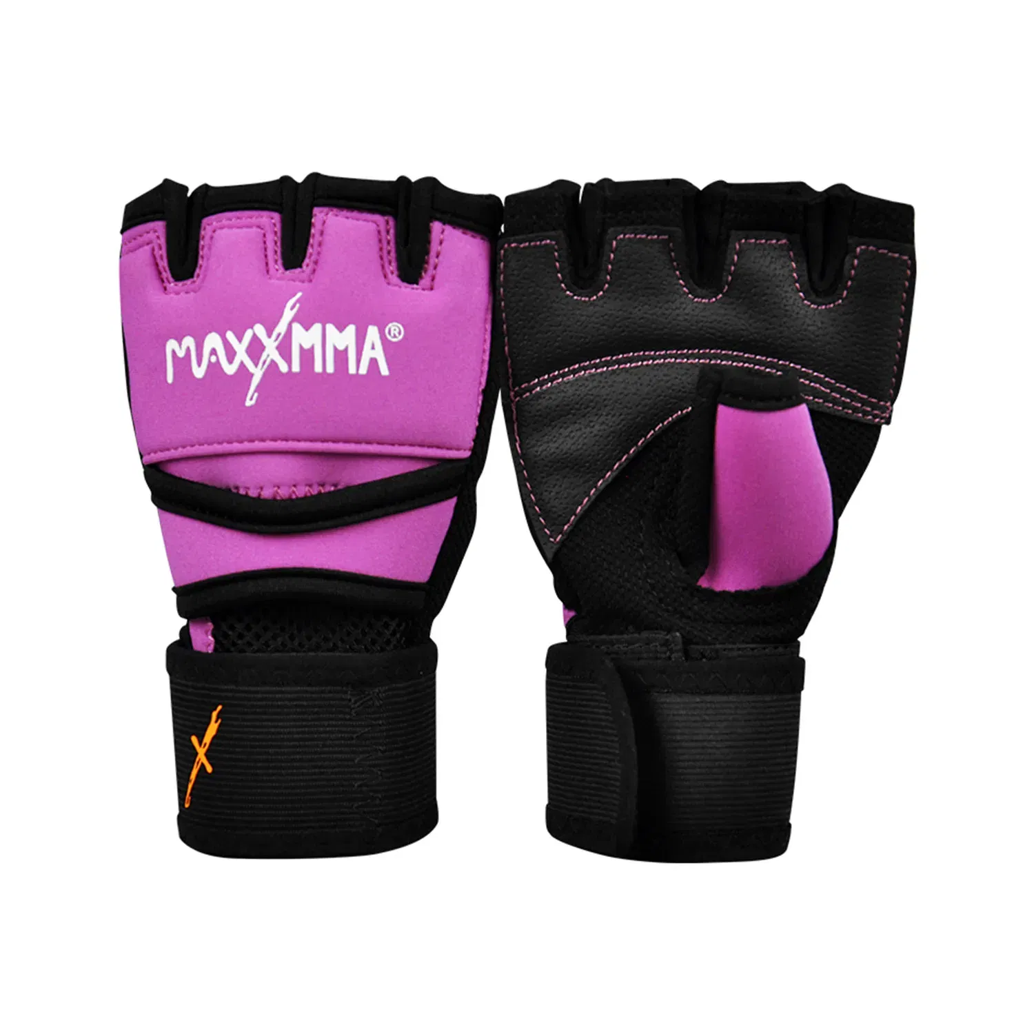 MaxxMMA Gel Glove Neoprene - Pink/Black - Small