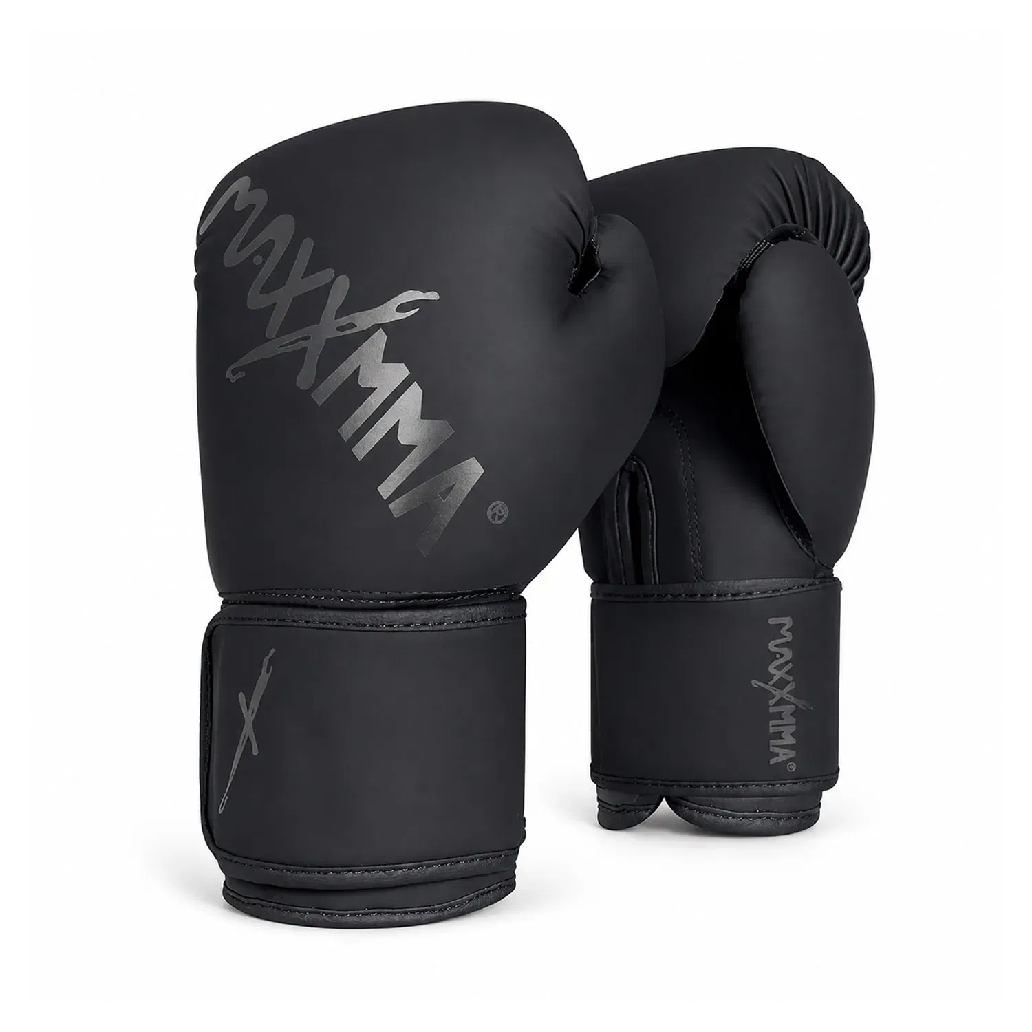 MaxxMMA Classic Boxing Training Gloves - Black - 10oz