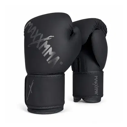 MaxxMMA Classic Boxing Training Gloves - Black - 10oz