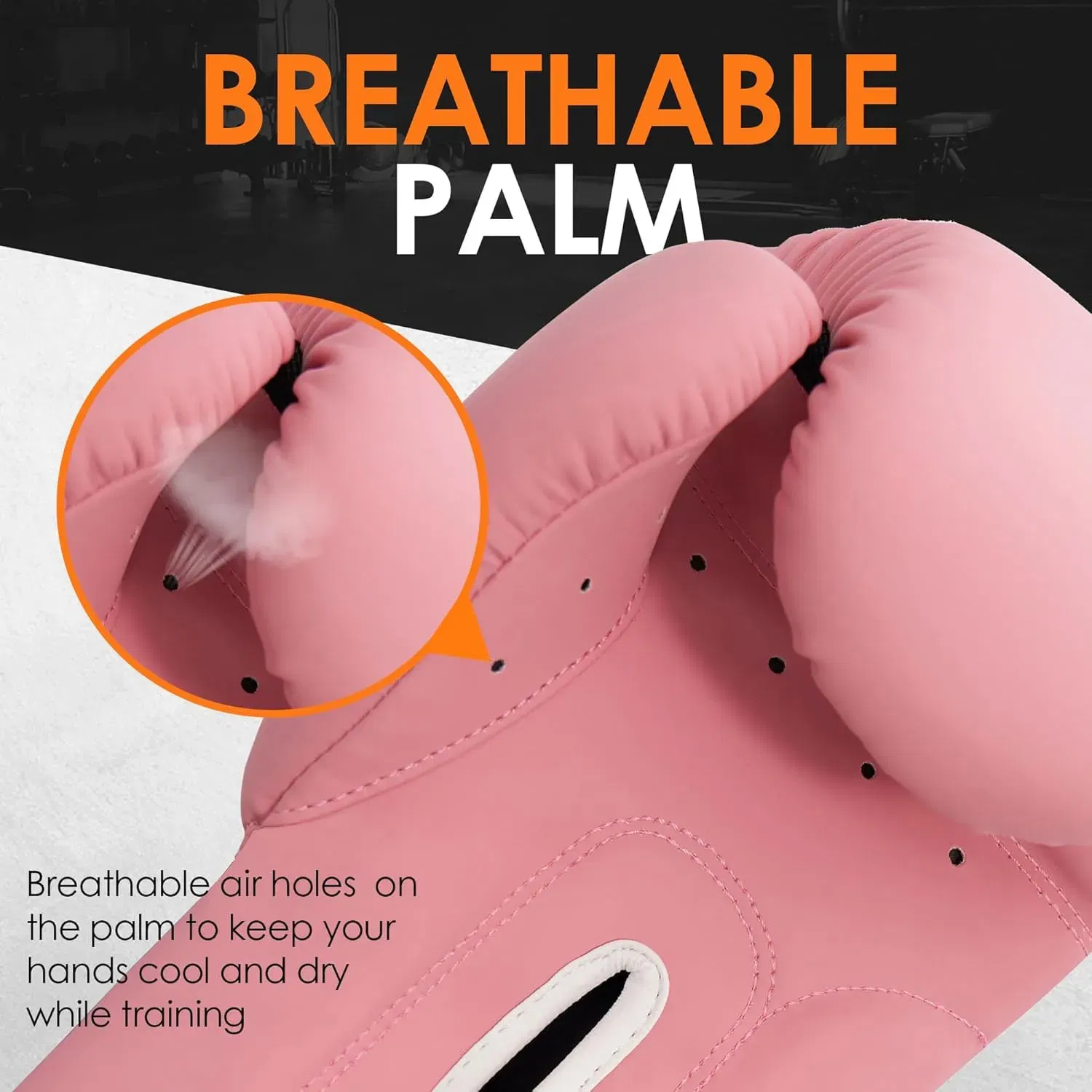 MaxxMMA Classic Boxing Training Gloves - Pink - 12oz
