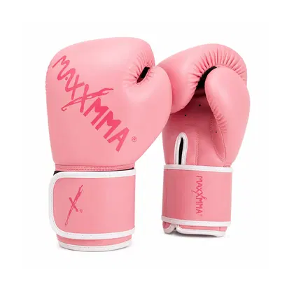 MaxxMMA Classic Boxing Training Gloves - Pink - 12oz