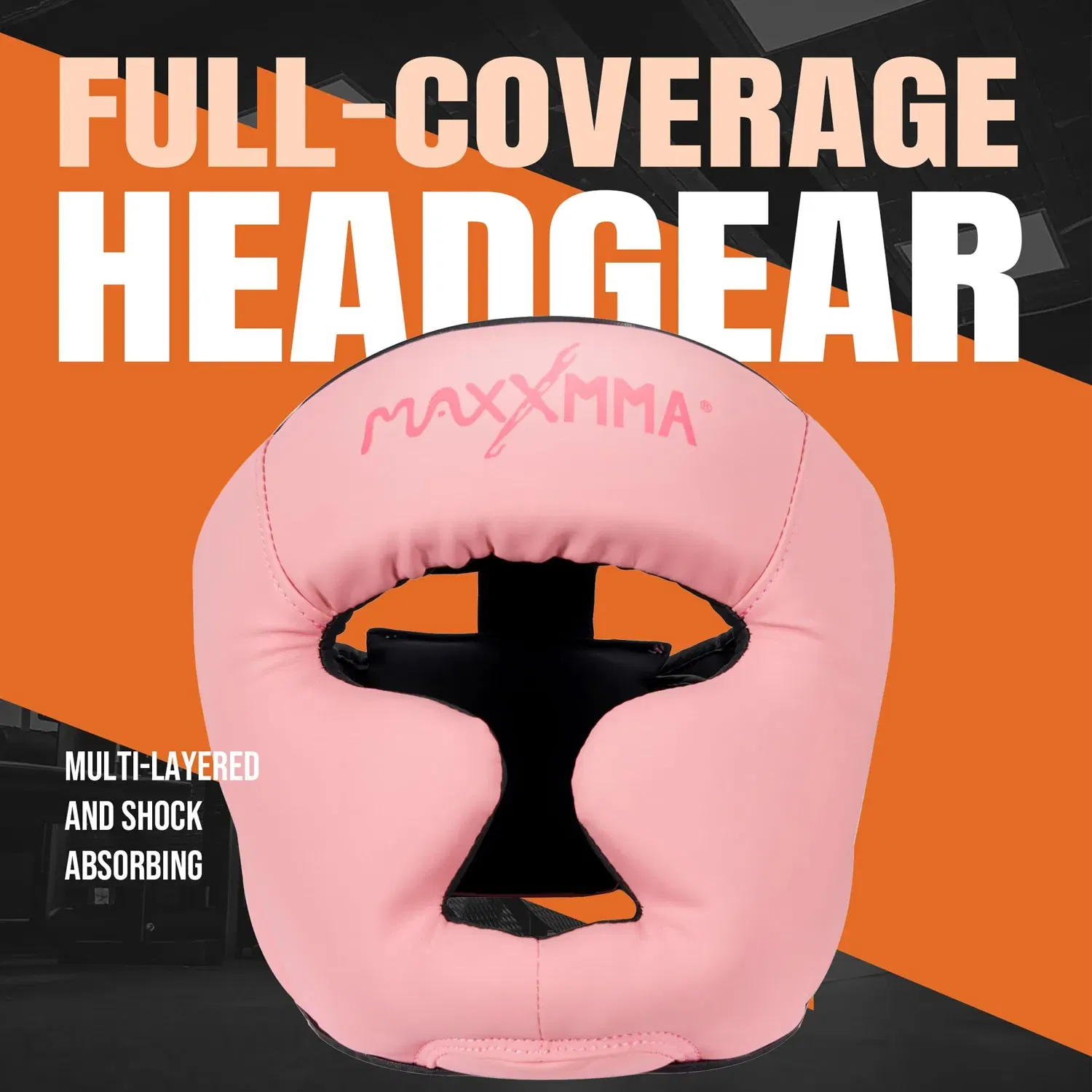 MaxxMMA Head Gear Full Coverage - Pink - Large