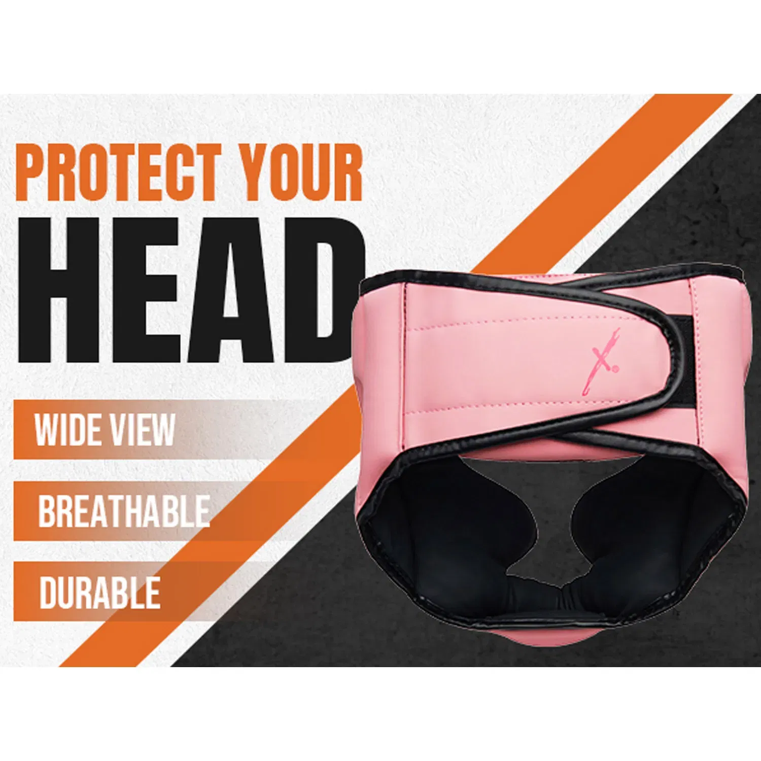 MaxxMMA Head Gear Full Coverage - Pink - Large