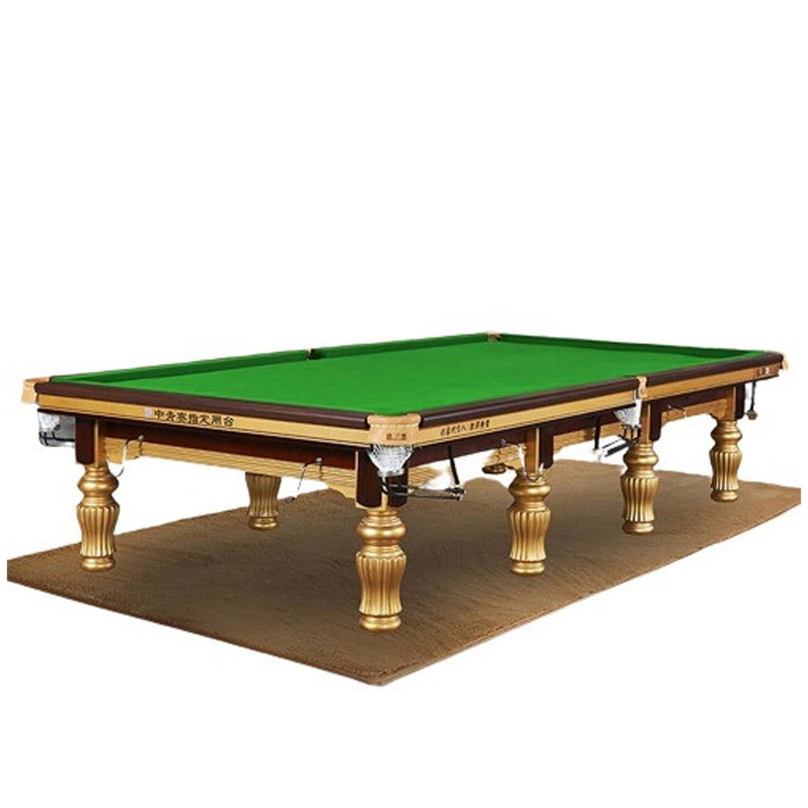 Xingjue Professional Snooker Table 12 Ft Steel Cushion/Gold