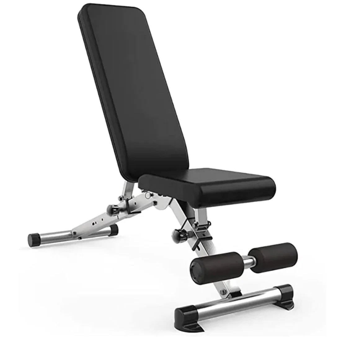 Vox Fitness Adjustable/Folding Utility Weight Bench For Home Gym, Weightlifting And Strength Training