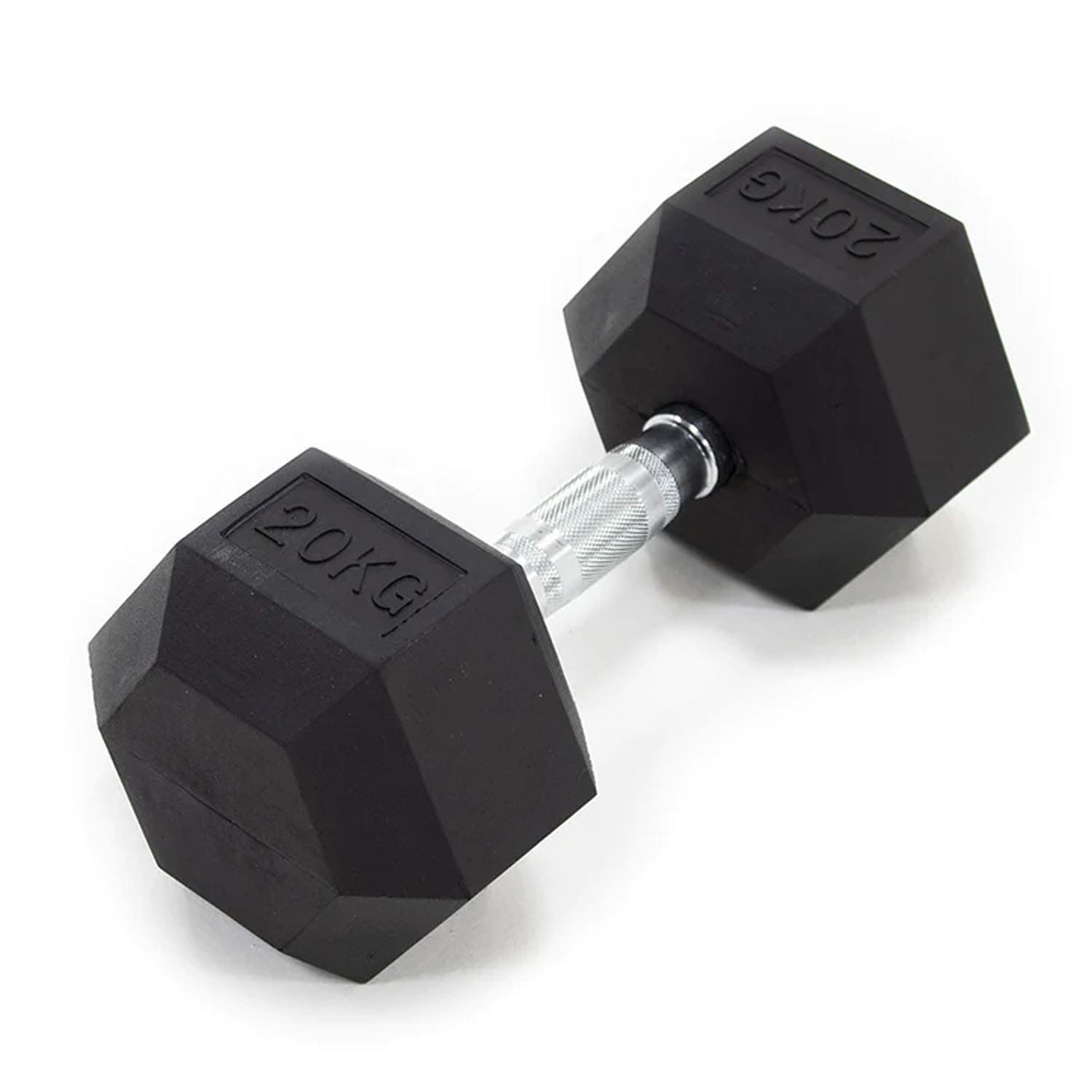 Powercore Rubber Hex Dumbbell - 30 Kg