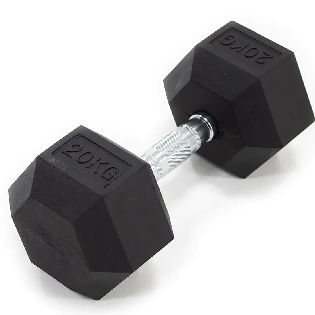 بوركر الدمبل المطاطي السداسي - 4 Kg