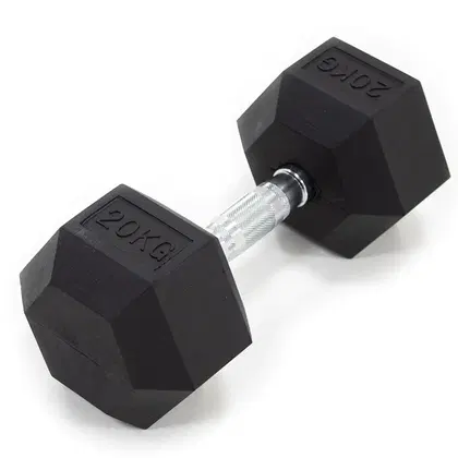 بوركر الدمبل المطاطي السداسي - 5 Kg