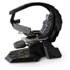 إنجريم Zero Gravity Recline, Heat Massage, RGB Swivel, Foot Rest - Ultimate Gaming Chair for Triple Screens - Black