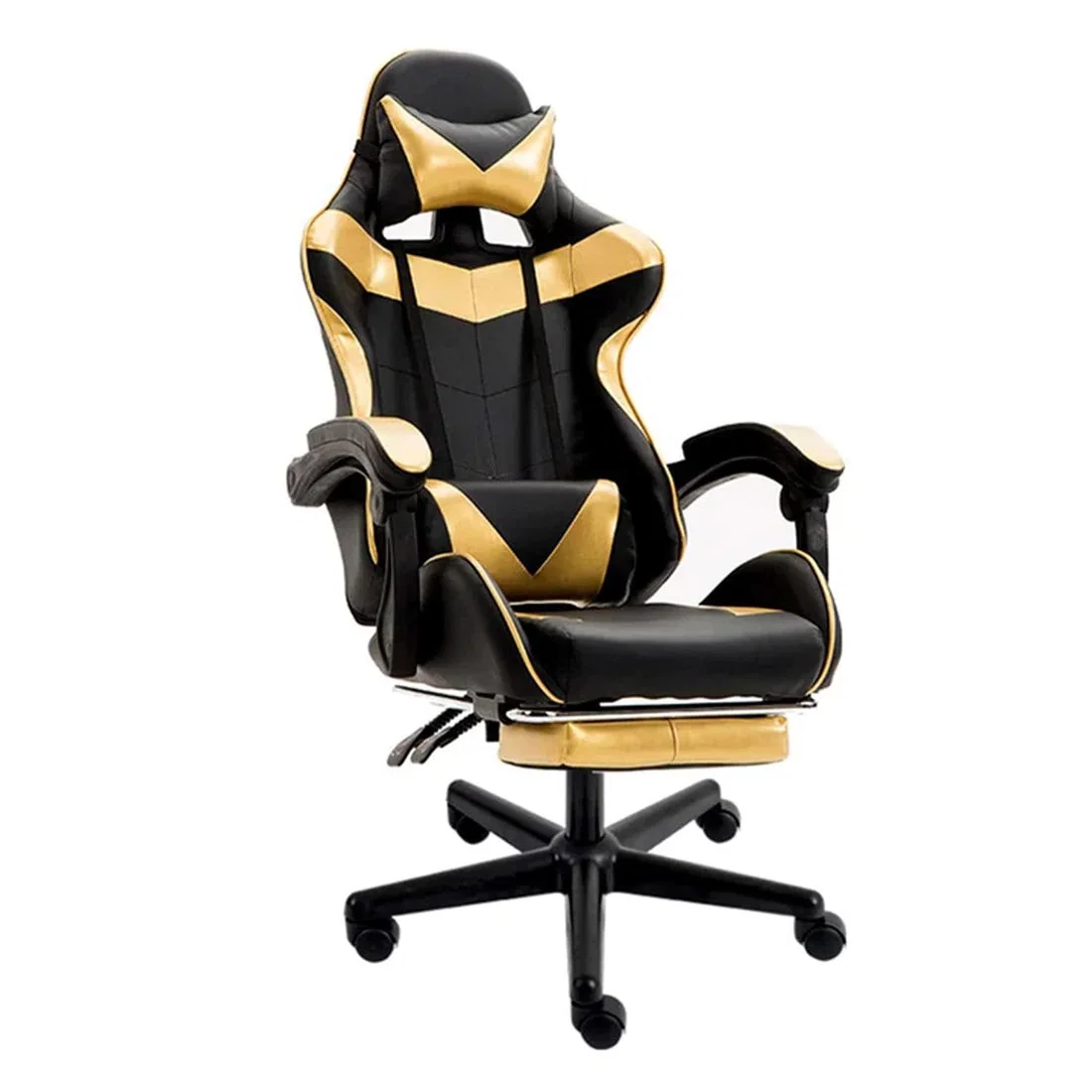 Generic Gaming and Office Chair With Back Support - Gold
