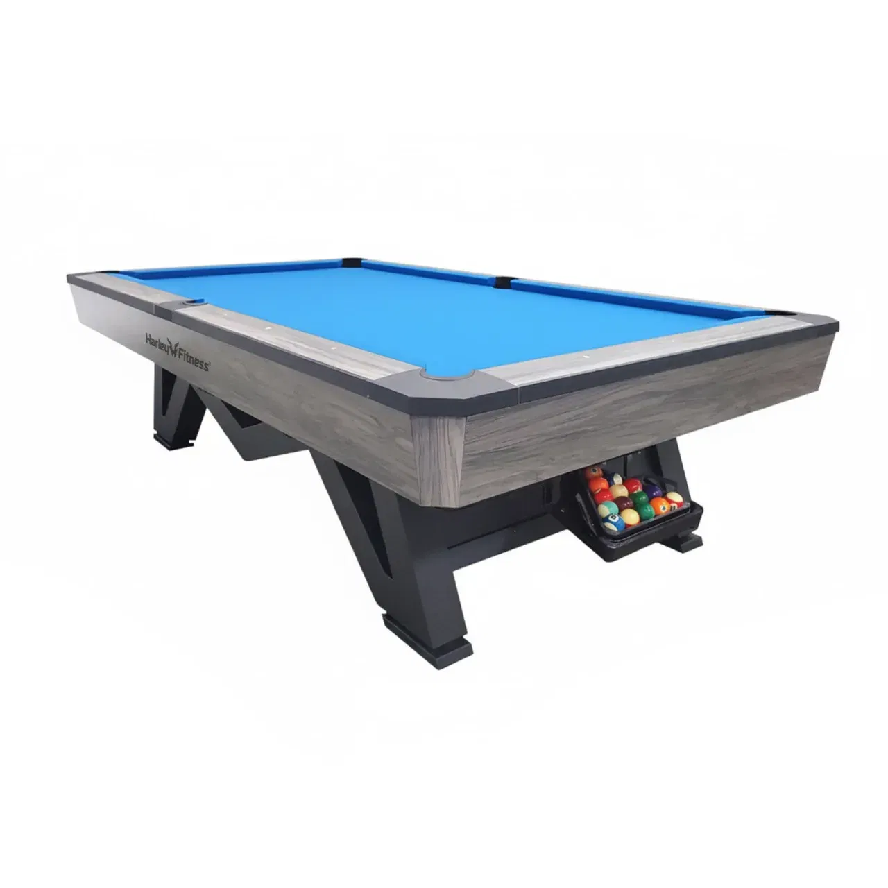 Harley Fitness Vantage 9ft Marble Billiard Table - Electric Blue