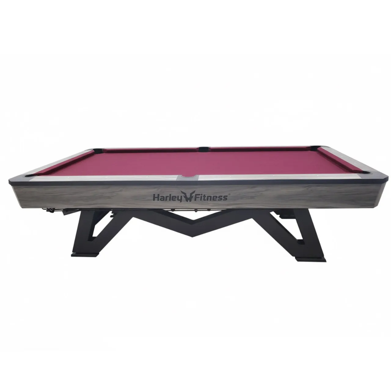 Harley Fitness Vantage 9ft Marble Billiard Table - Burgundy