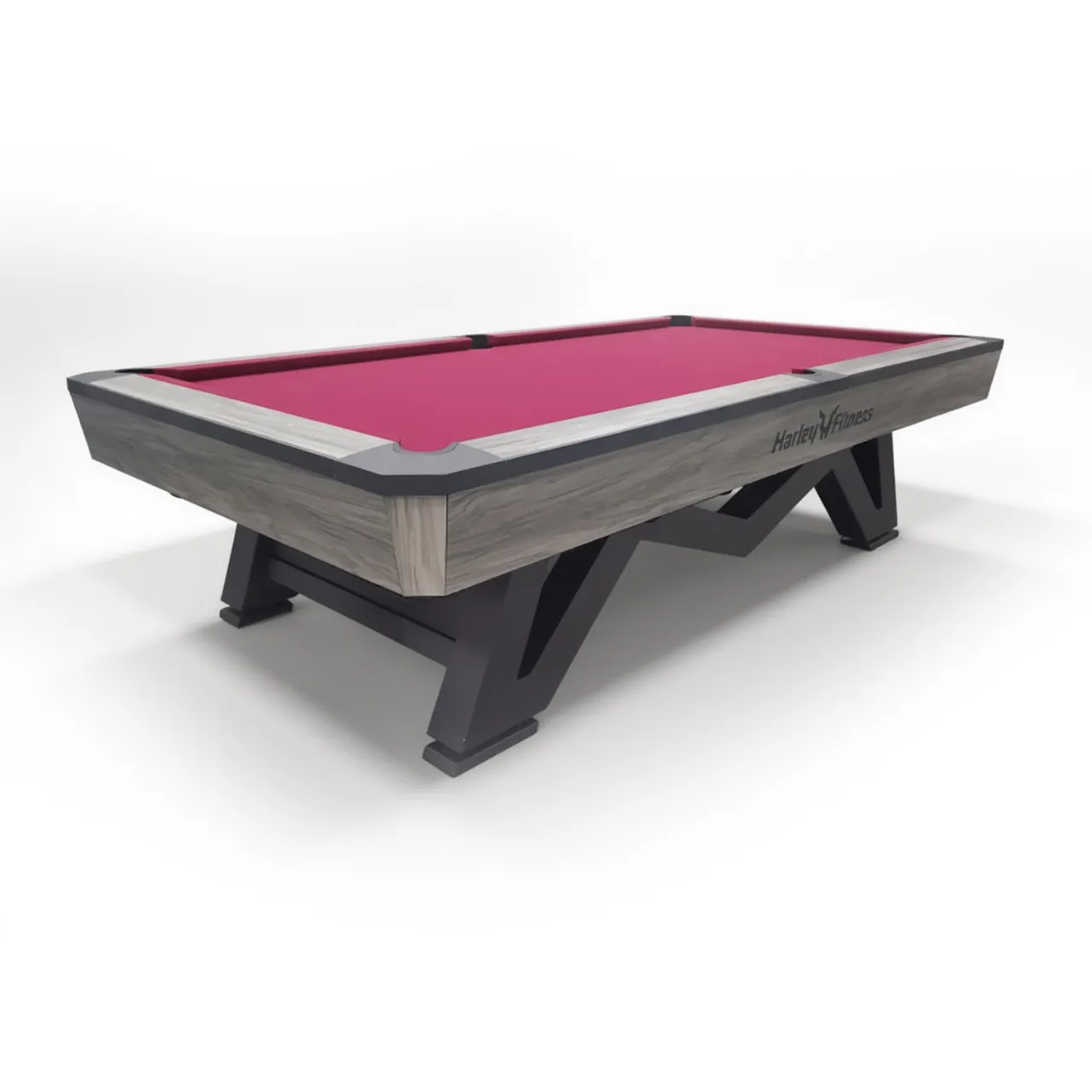 Harley Fitness Vantage 9ft Marble Billiard Table - Burgundy