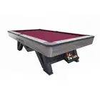Harley Fitness Vantage 9ft Marble Billiard Table - Burgundy
