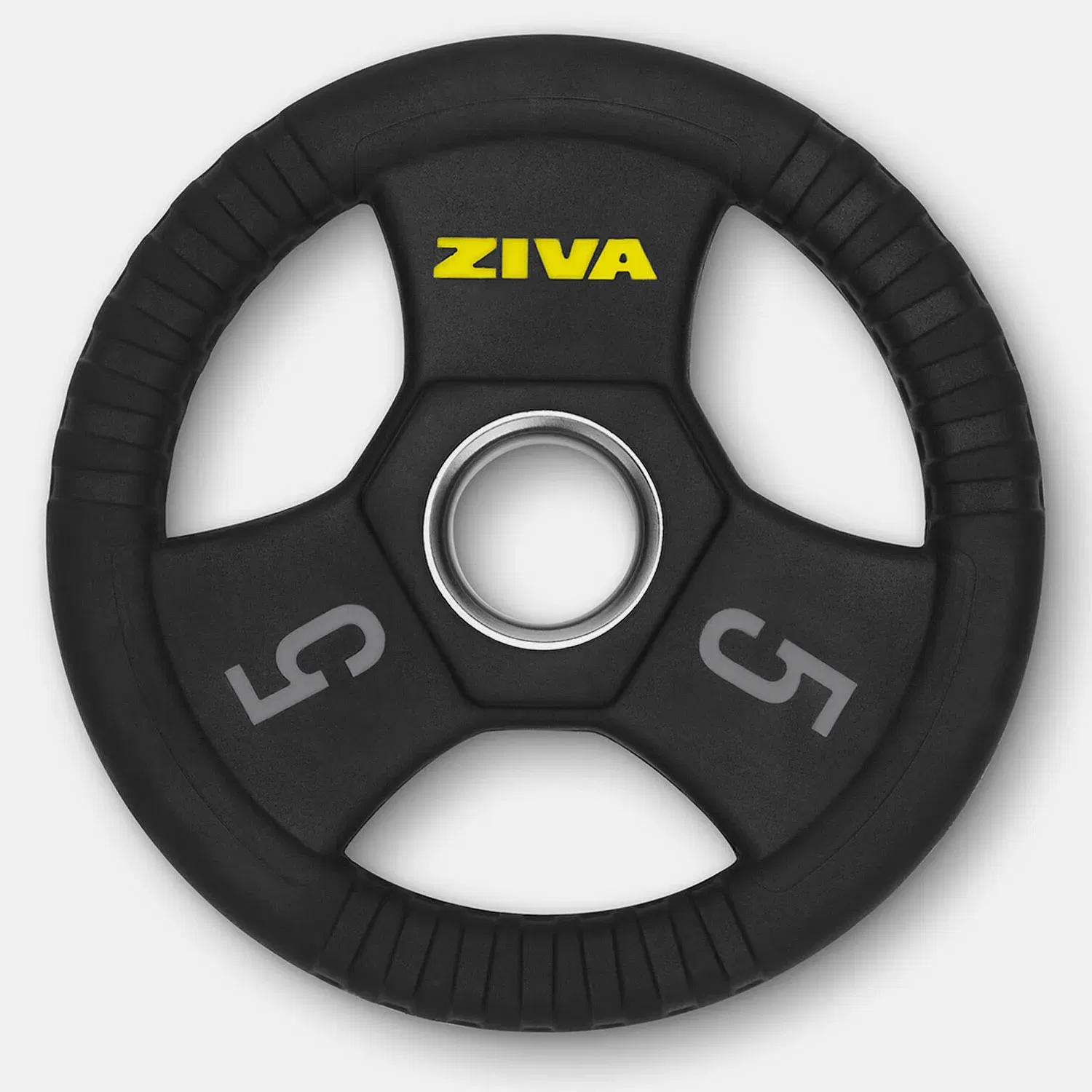 زيفا Performance Rubber Grip Olympic Disc - 5 Kg