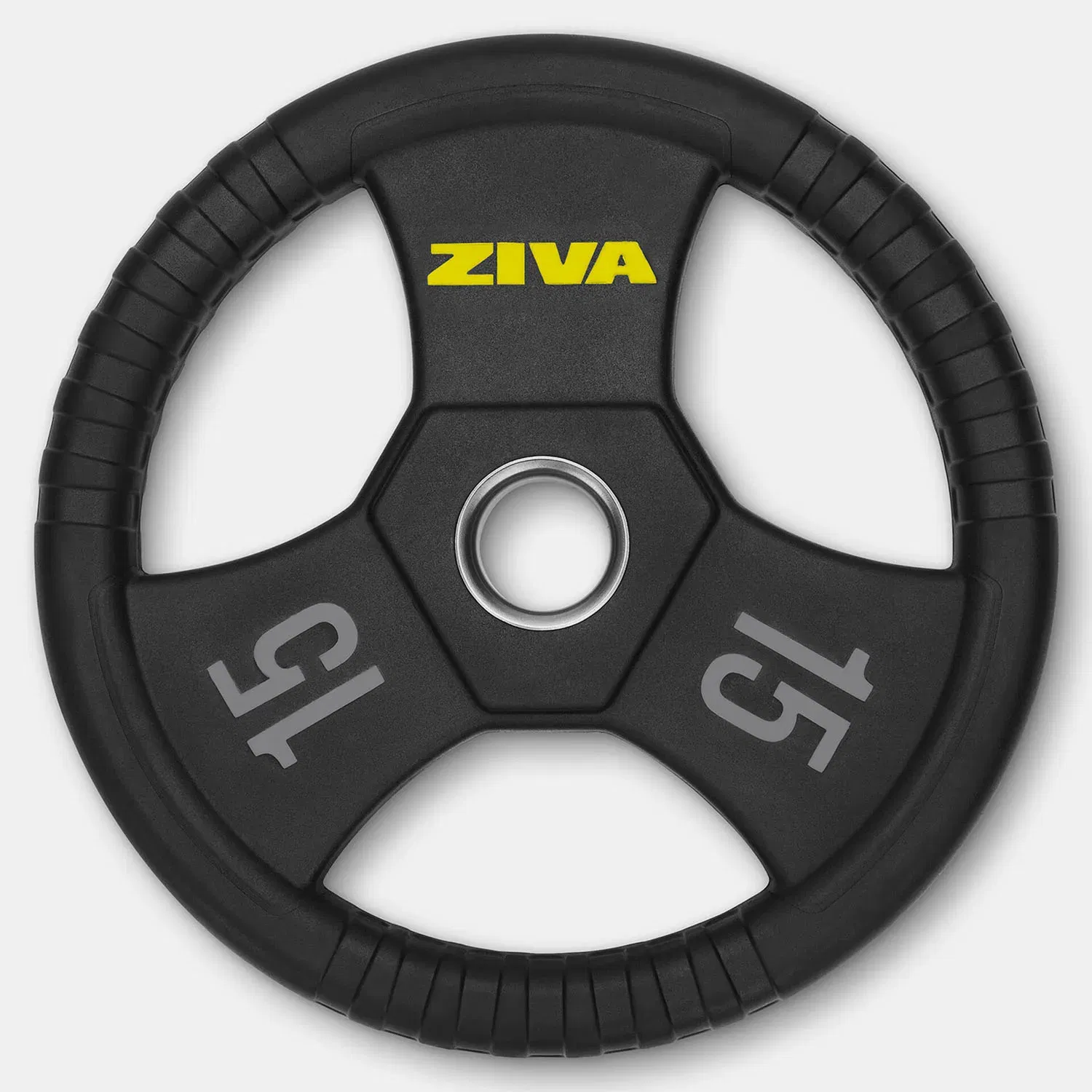 زيفا Performance Rubber Grip Olympic Disc - 15 Kg