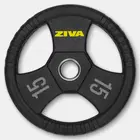 زيفا Performance Rubber Grip Olympic Disc - 15 Kg