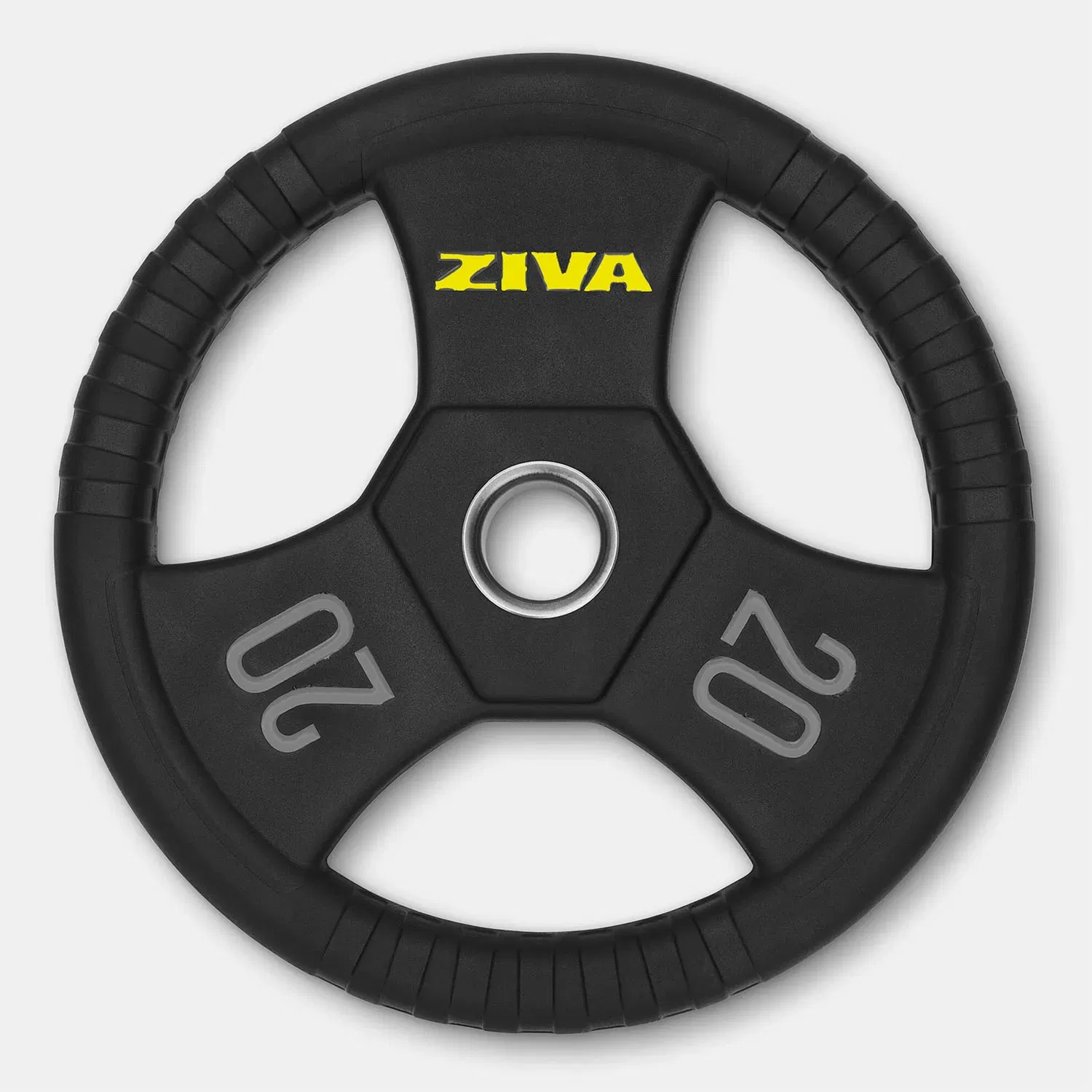 زيفا Performance Rubber Grip Olympic Disc - 20 Kg