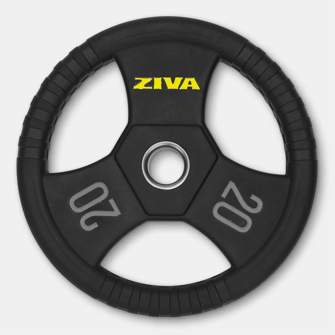 زيفا Performance Rubber Grip Olympic Disc - 20 Kg