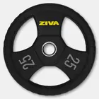 Ziva Performance Rubber Grip Olympic Disc - 25 Kg