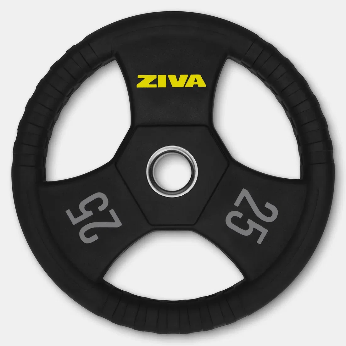 Ziva Performance Rubber Grip Olympic Disc - 25 Kg