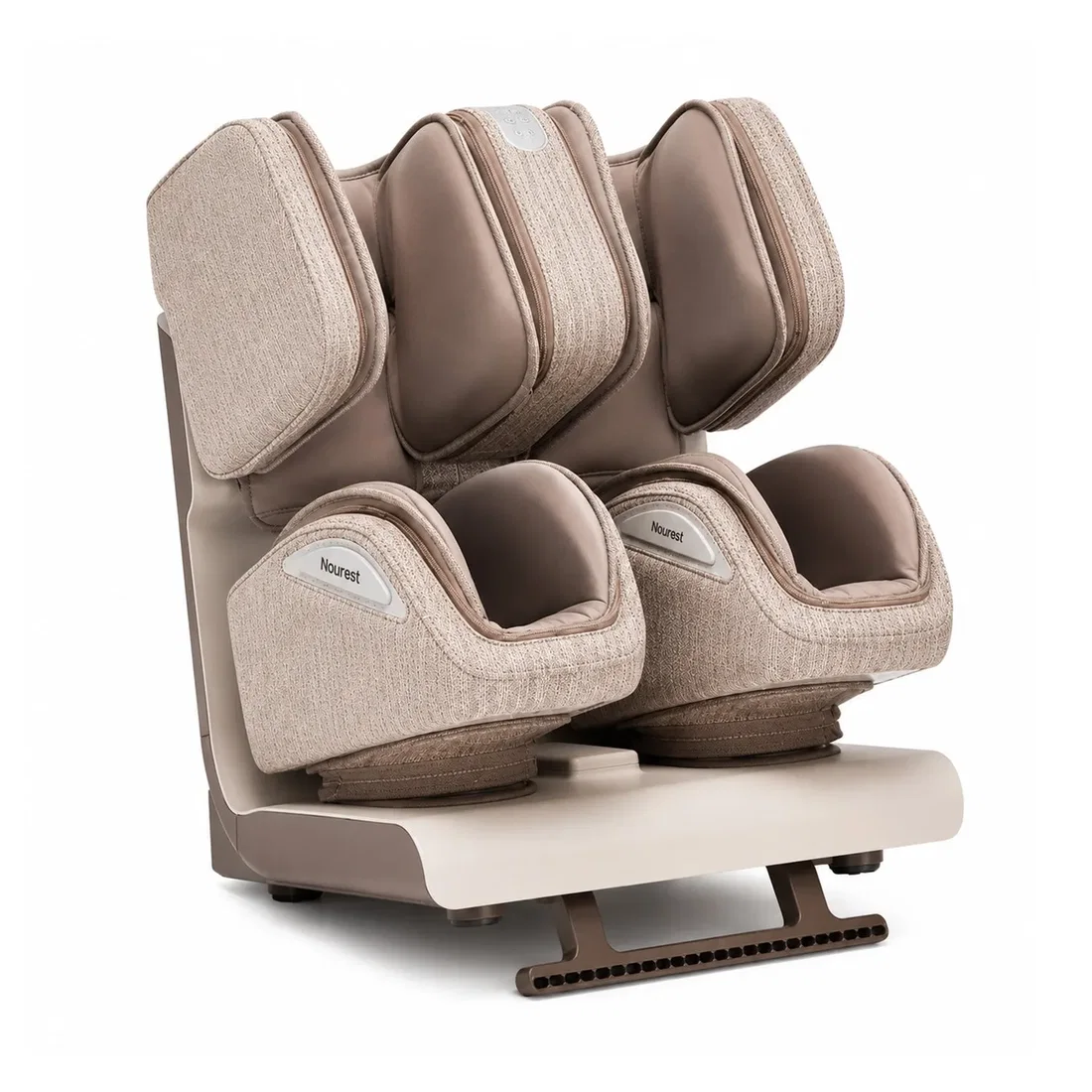 Nourest Zenso Foot, Calf & Leg Massager with Heat and Air Compression - Brown