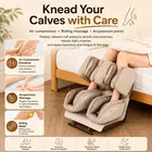 Nourest Zenso Foot, Calf & Leg Massager with Heat and Air Compression - Brown