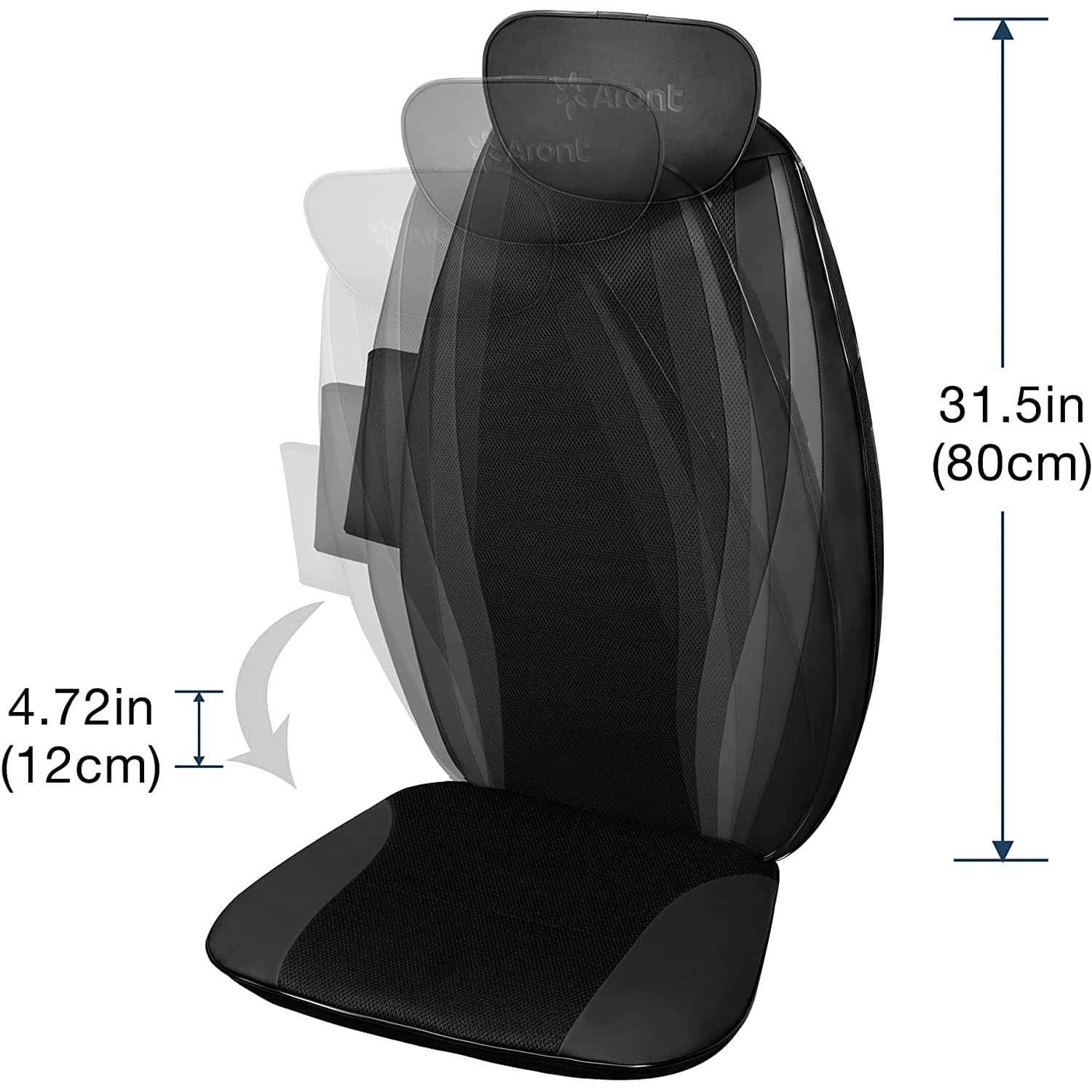 Aront Shiatsu Back Massage Cushion with Heat -Electric Back