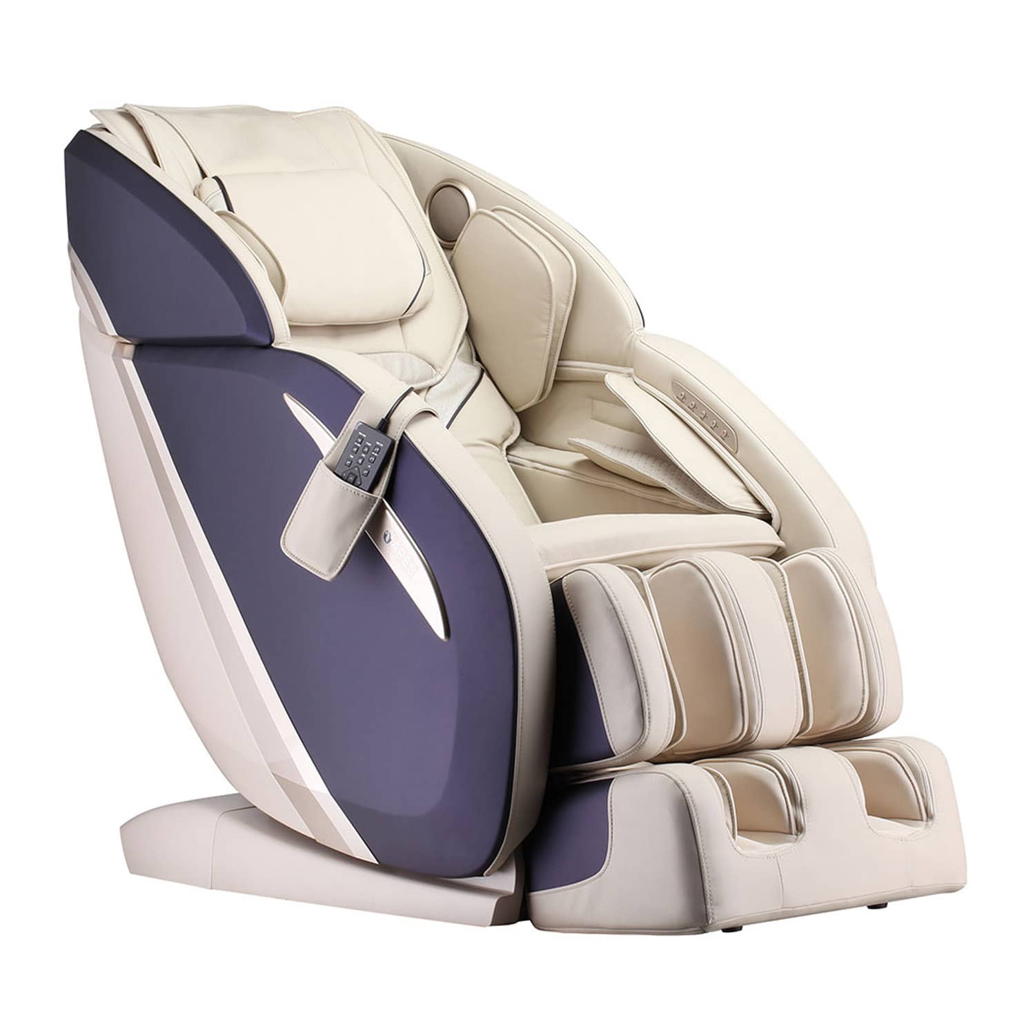 Ares iPremium 4D Full Body Massage Chair - Beige/Blue