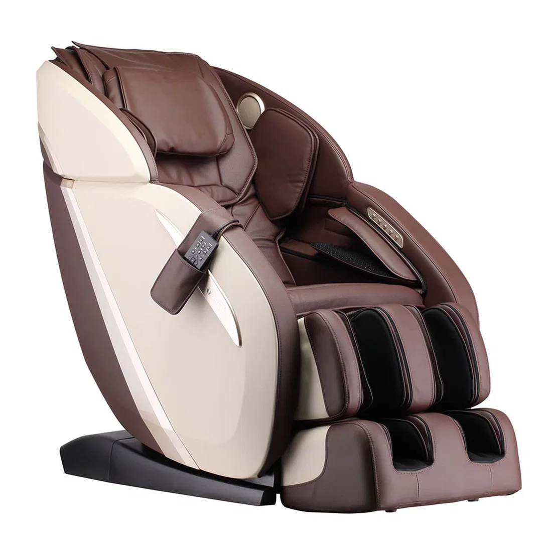 Ares iPremium 4D Full Body Massage Chair - Brown/Beige