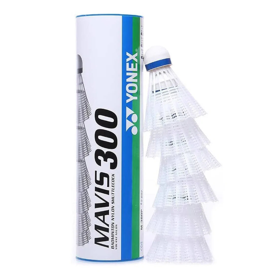 يونيكس مافيس 300 كرة الريشة 6 عبوات - White - Middle