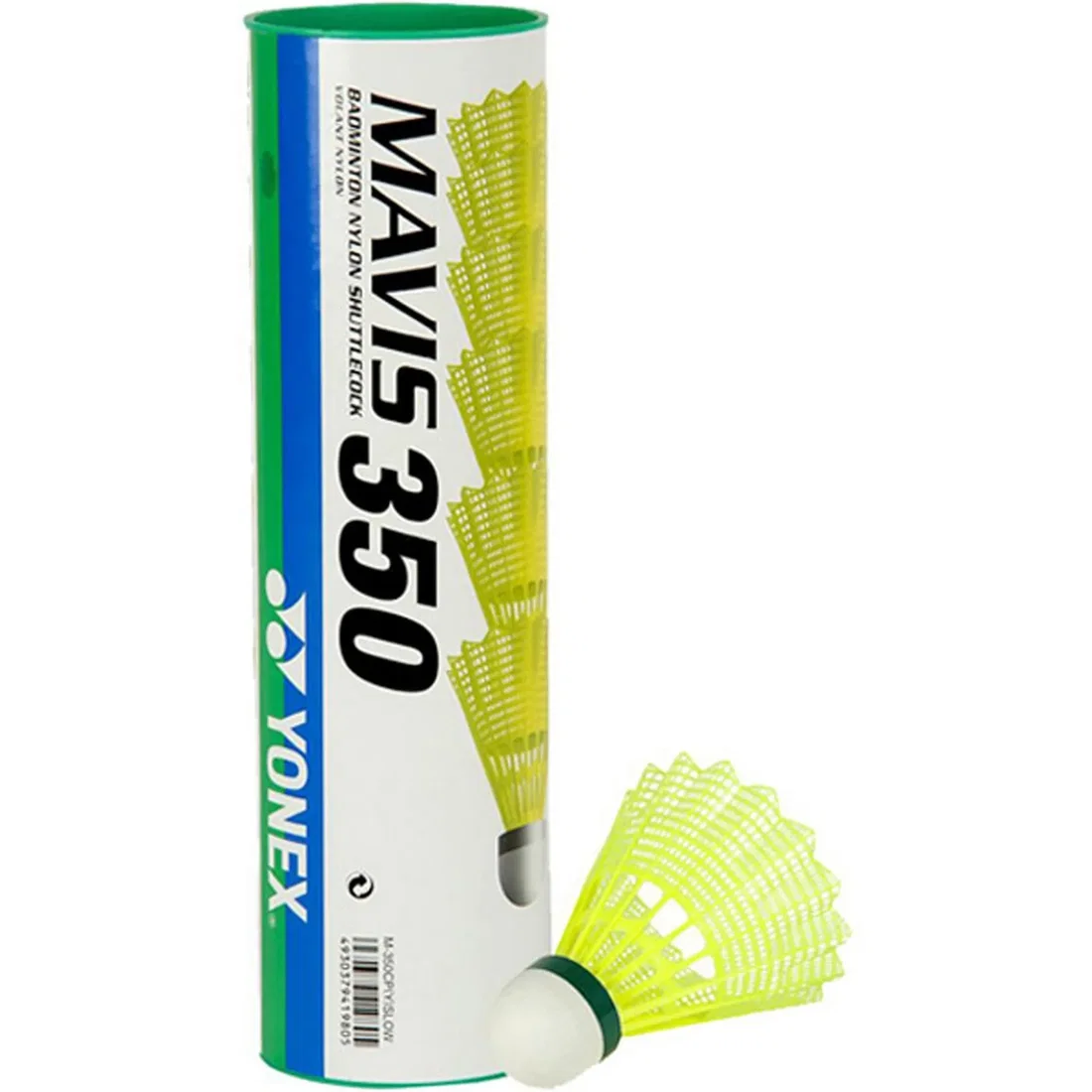 Yonex Mavis 350 Badminton Shuttlecock 6 Pack - Yellow - Slow