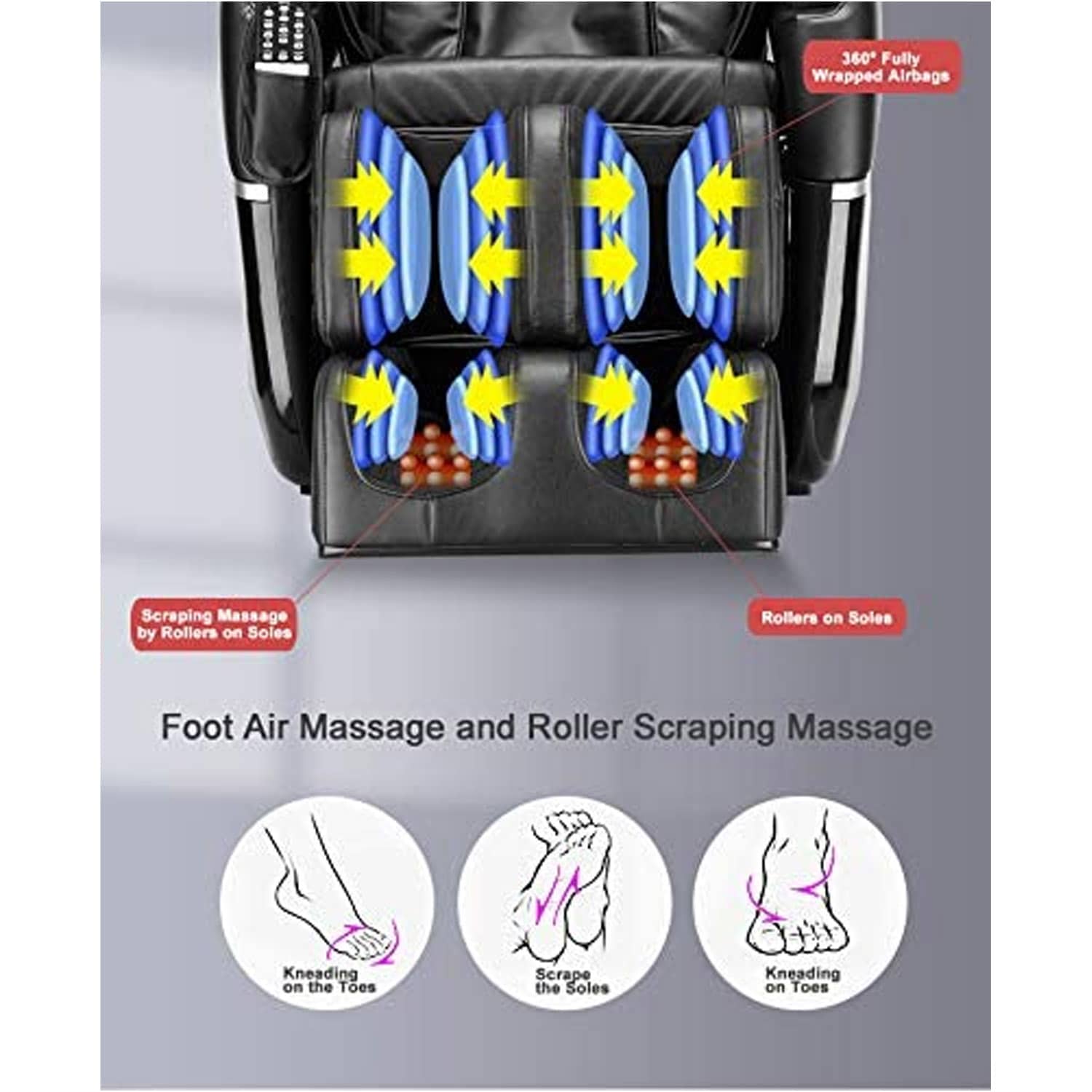 Ares uStyle Full Body Massage Chair - Black