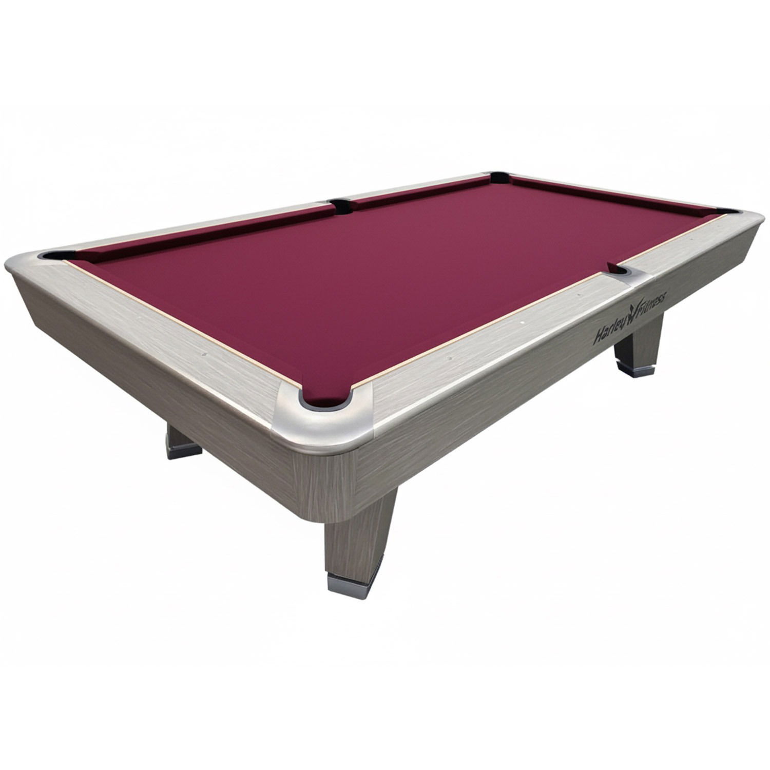 Harley Fitness Vertex 9ft Marble Billiard Table - Burgandy