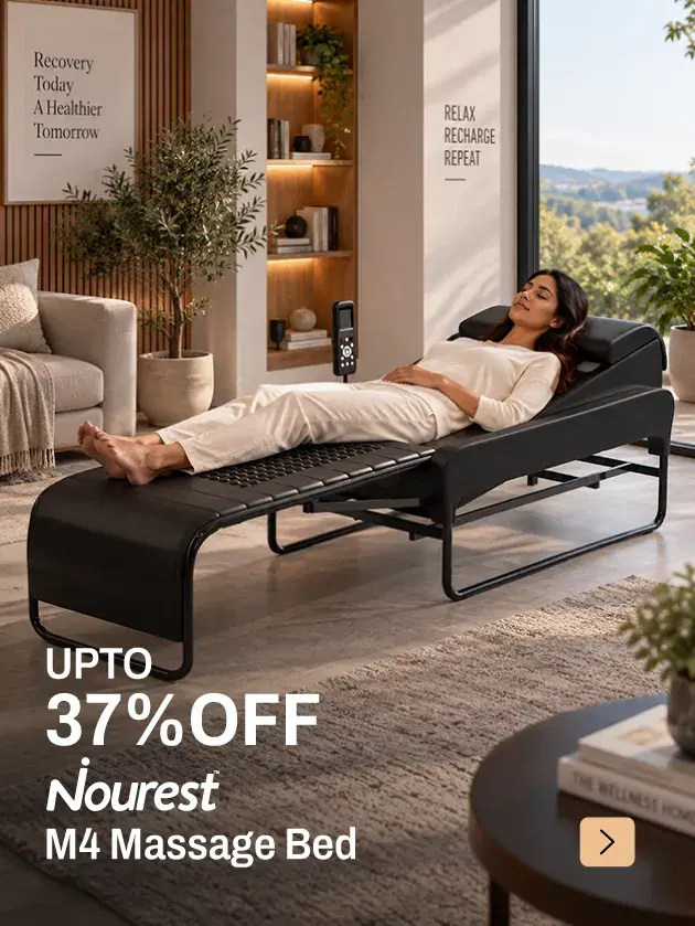 Nourest M4 Therapeutic Massage Bed with Jade Stone Roller