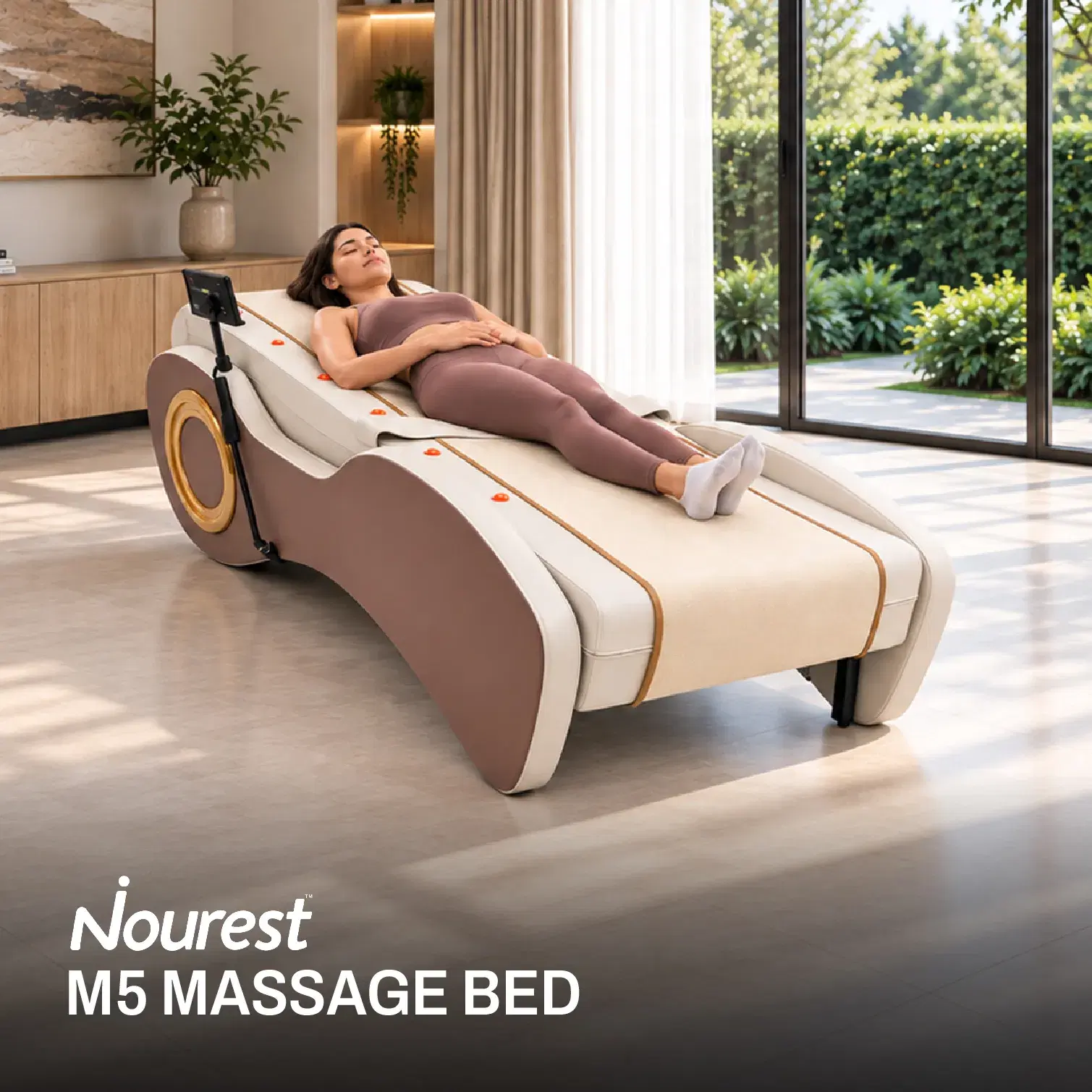 Nourest M5 Professional Spine Therapy Massage Bed with Jade Stone Rollers
