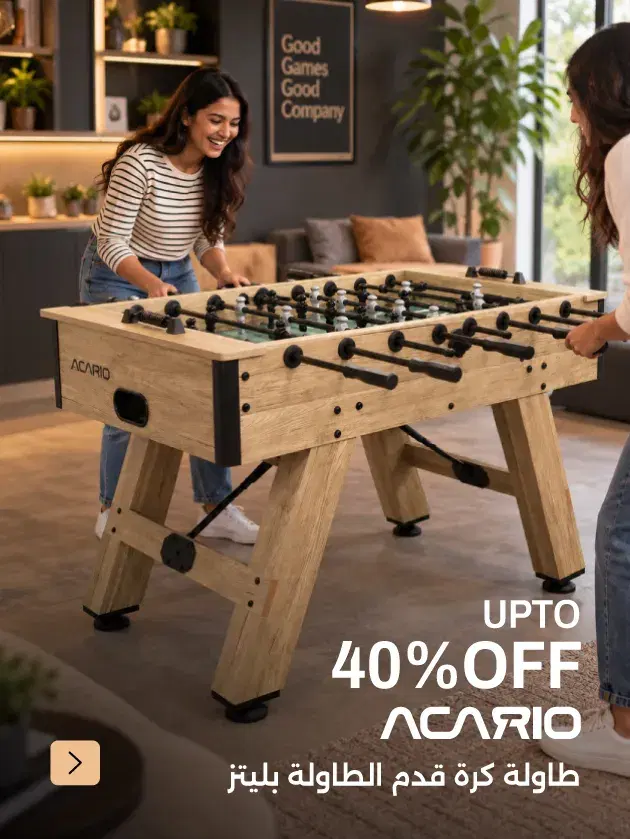 Acario Blitz Foosball Table - 5ft - Wooden