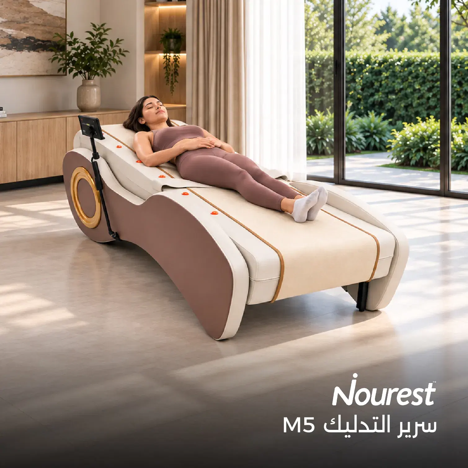 Nourest M5 Professional Spine Therapy Massage Bed with Jade Stone Rollers