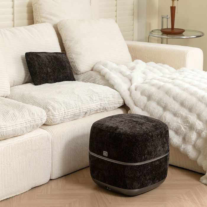 3-in-1 Comfort F1 Foot Massager + Ottoman-Black