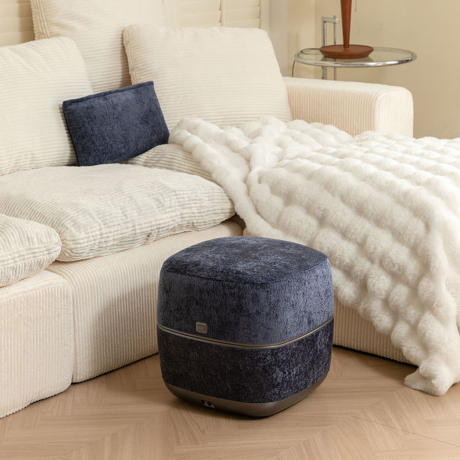 Nourest 3-in-1 Comfort F1 Foot Massager + Ottoman-Blue