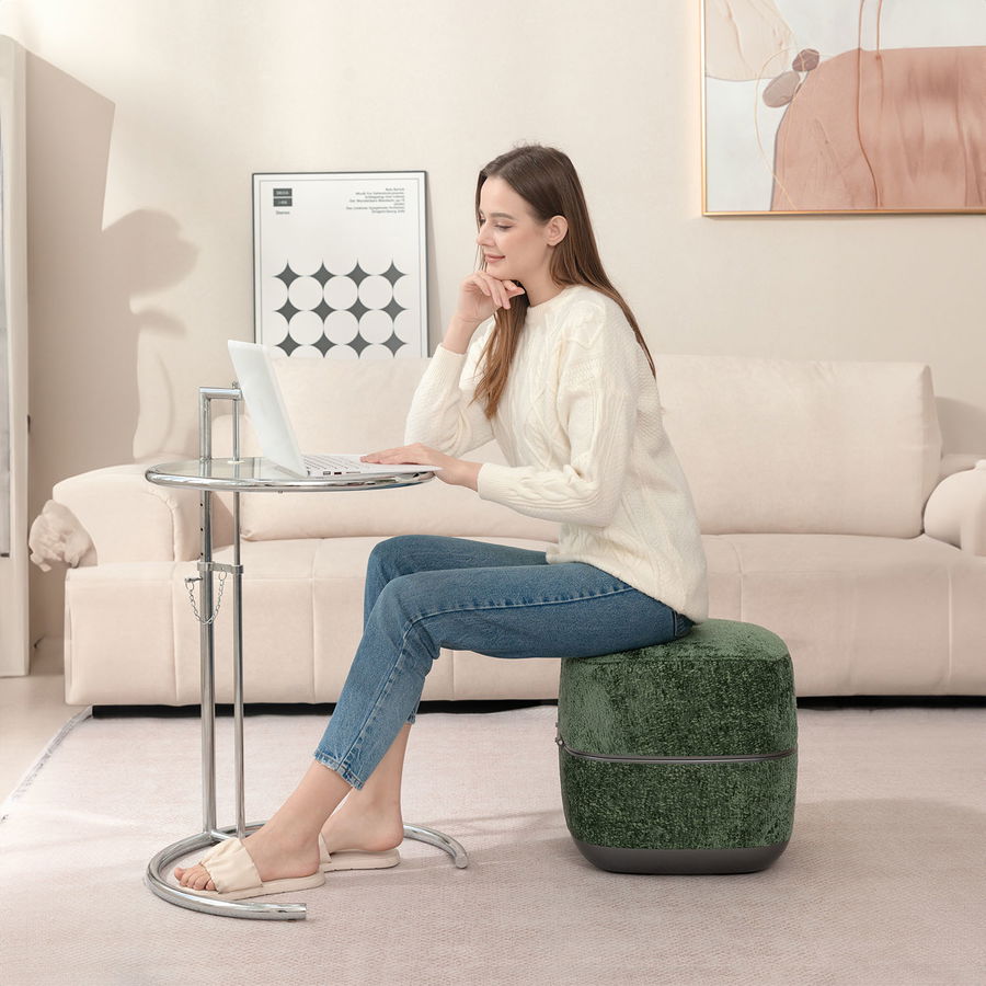 Nourest 3-in-1 Comfort F1 Foot Massager + Ottoman-Green