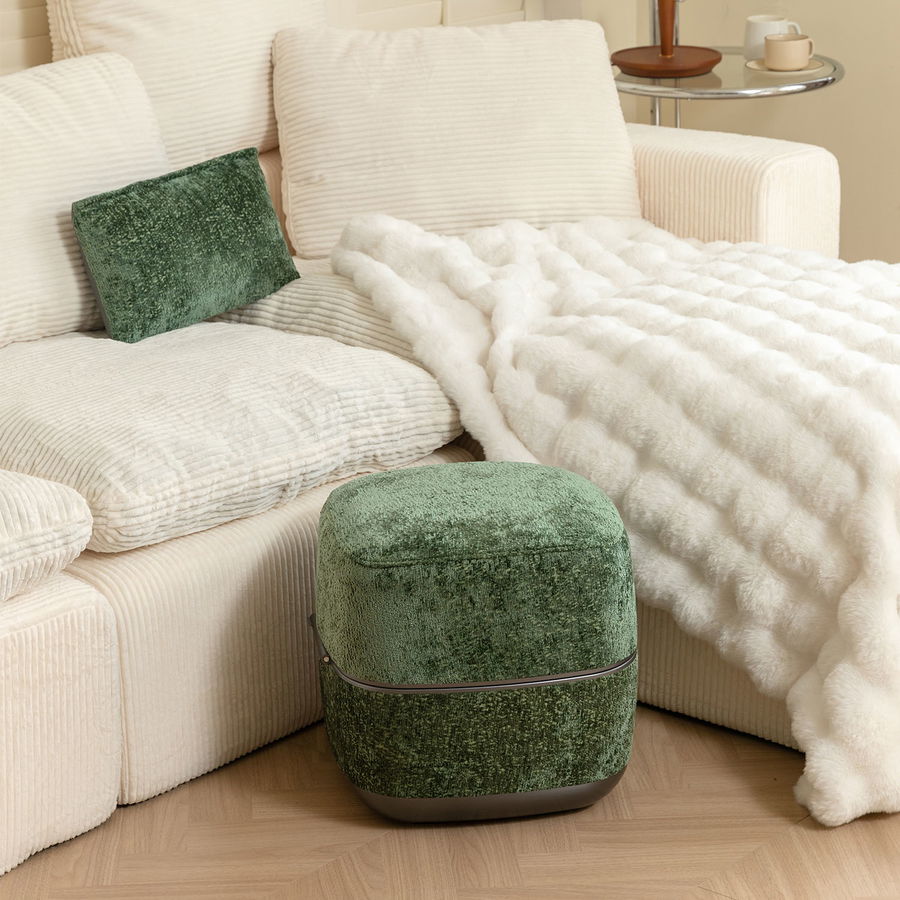 Nourest 3-in-1 Comfort F1 Foot Massager + Ottoman-Green