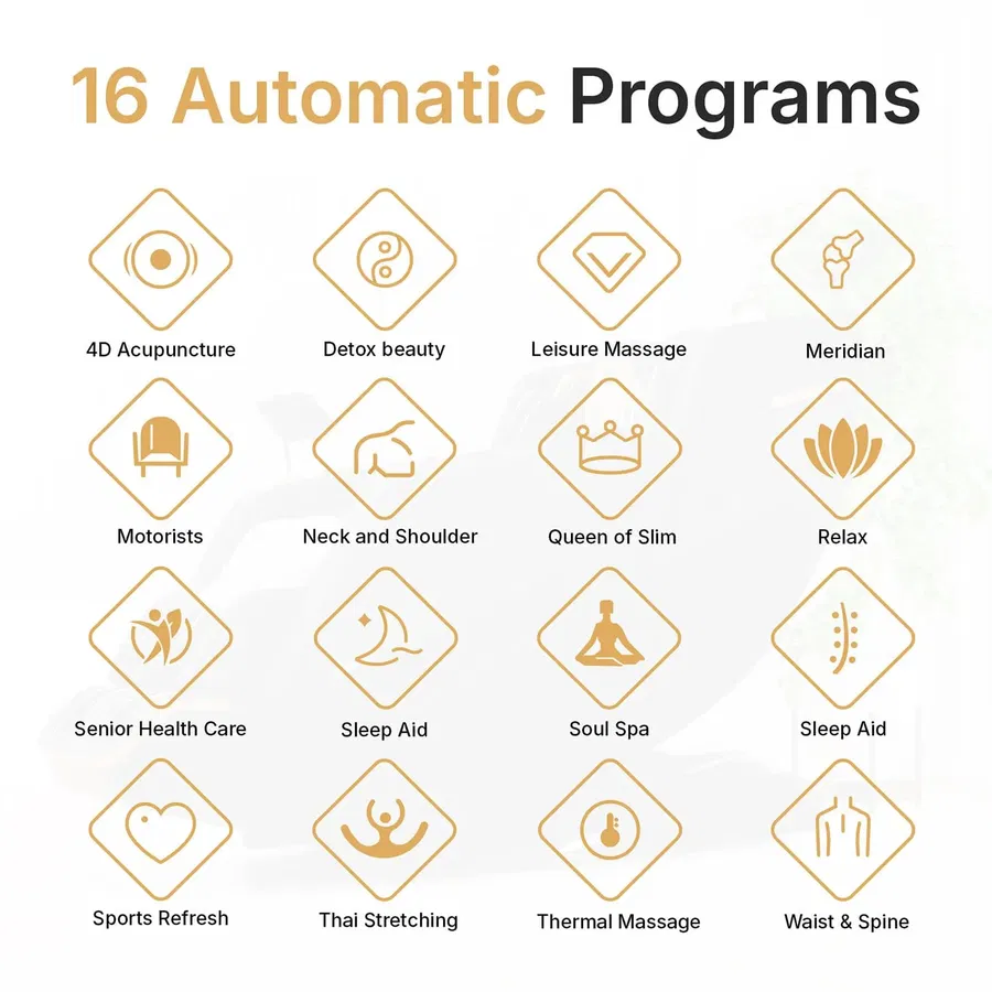 Nourest Lion 4D Luxury Full Body Massage Chair with Health Detection-Black