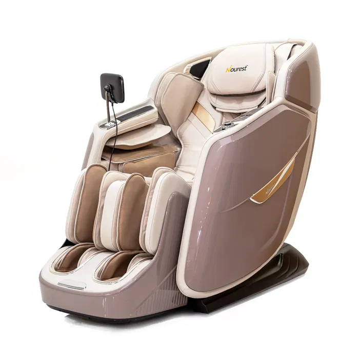 Luna 4d Dual Core Roller Massage Chair with Seperate Leg Massage Control-Beige