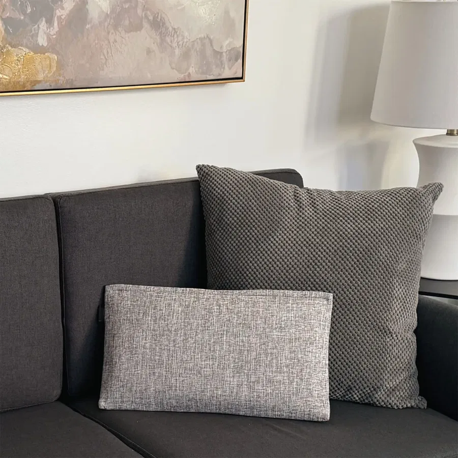 Nourest S1 Massage Pillow With Wireless Hot Compress Kneading Heat for Body Waist Neck Foot-Light Grey