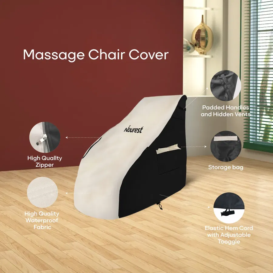 Nourest Massage Chair Cover- Premium Quality, Waterproof and Dustproof Protector-Medium (140x78x127cm)