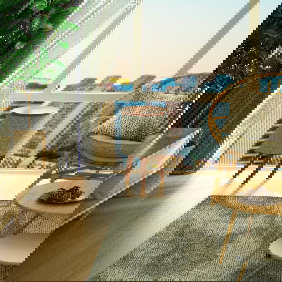 Nourest 3-in-1 Wireless Charging Side Table with Bluetooth Speaker-Walnut